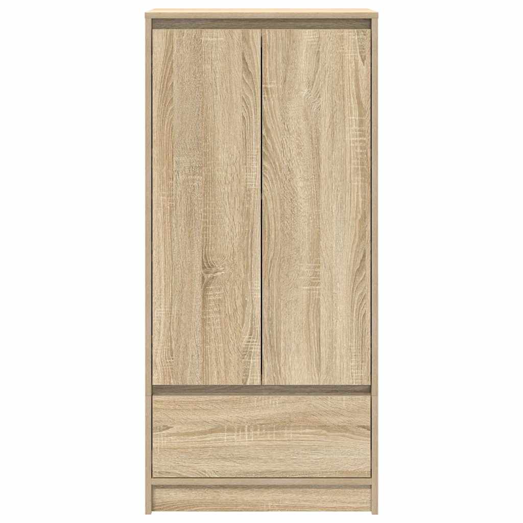 Skåp med låda sonoma ek 55,5x34x119,5 cm konstruerat trä