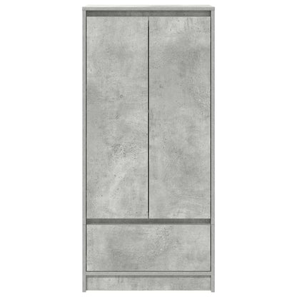 Skåp Betonggrå med låda Betonggrå 55,5x34x119,5 cm