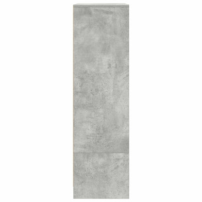 Skåp Betonggrå med låda Betonggrå 55,5x34x119,5 cm