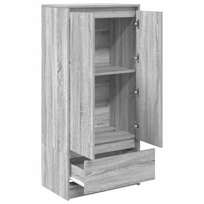 Skåp Sonoma Grå med låda Sonoma Grå 55,5x34x119,5 cm
