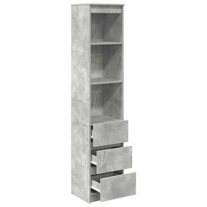 Skåp Betonggrå 37,5x35x180 cm