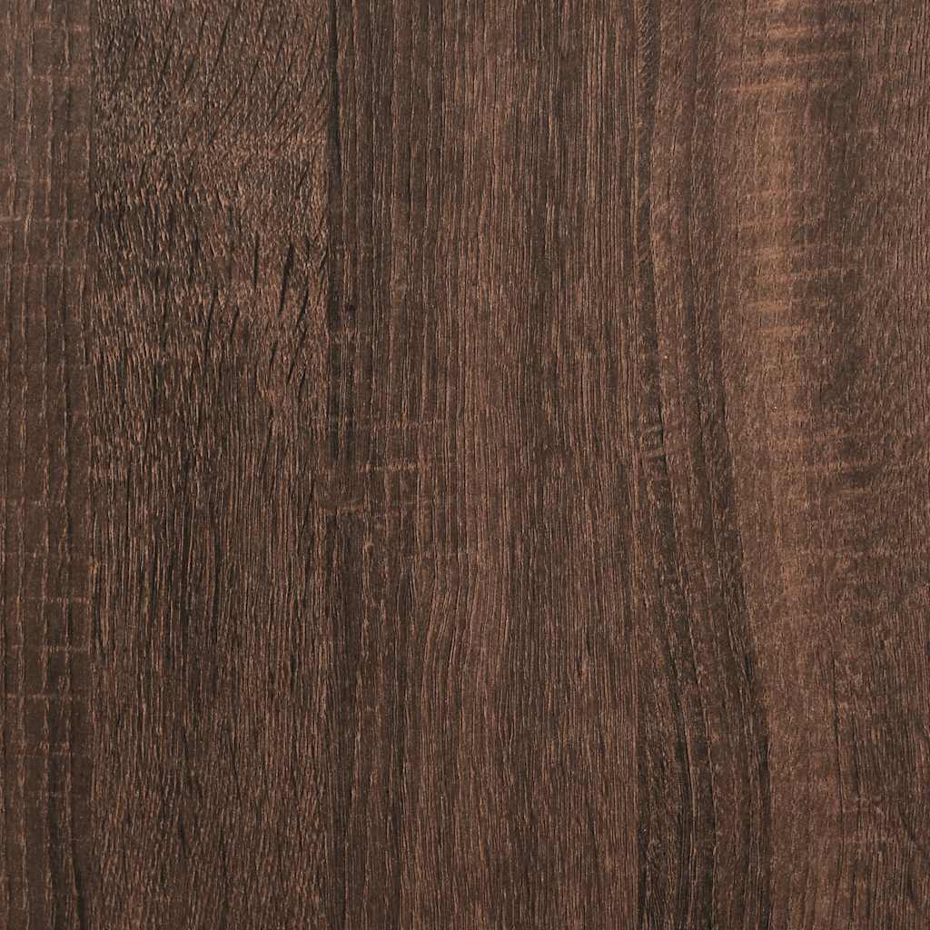 Skänk brun ek 80x35x76 cm konstruerat trä