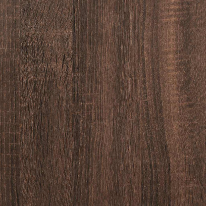 Skänk brun ek 80x35x76 cm konstruerat trä