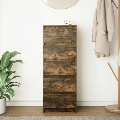 Skänk Rökfärgad Ek med lådor 37,5x35x99 cm