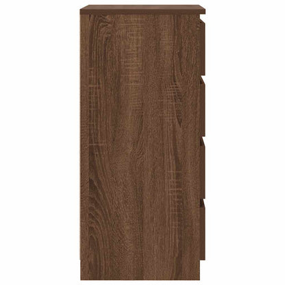 Skänk Brun Ek med lådor 37,5x35x99 cm