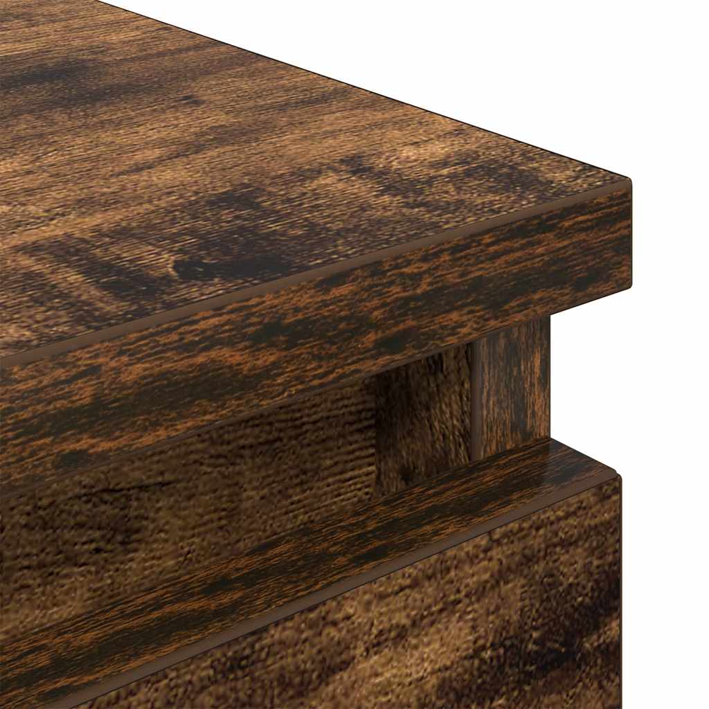 TV-Möbel Rökfärgad Ek TV-Bänk 100x35x54 cm