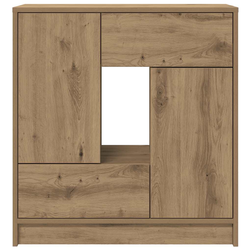 Skänk Brun Ek med lådor och dörrar 70,5x34x74,5 cm