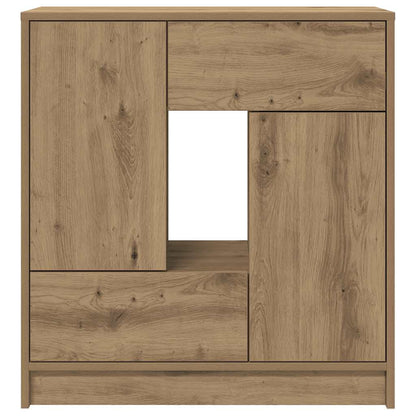 Skänk Brun Ek med lådor och dörrar 70,5x34x74,5 cm