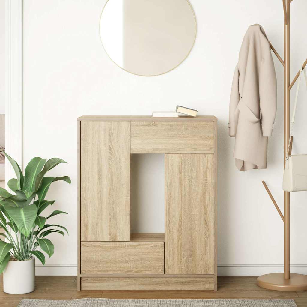 Skänk Sonoma Ek med lådor och dörrar 73x31x90 cm