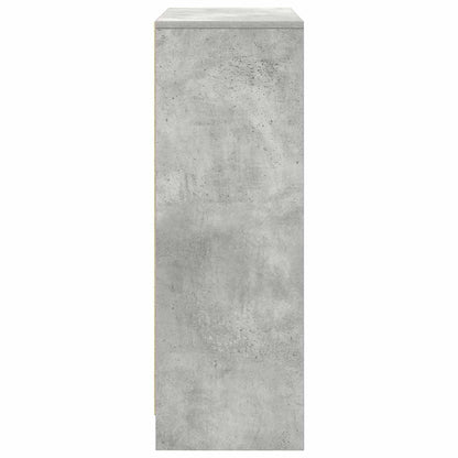 Skänk med lådor och dörrar betonggrå 73x31x90 cm
