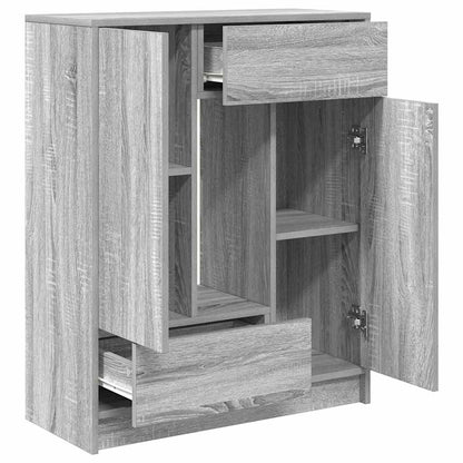 Skänk Sonoma Grå med lådor och dörrar 73x31x90 cm