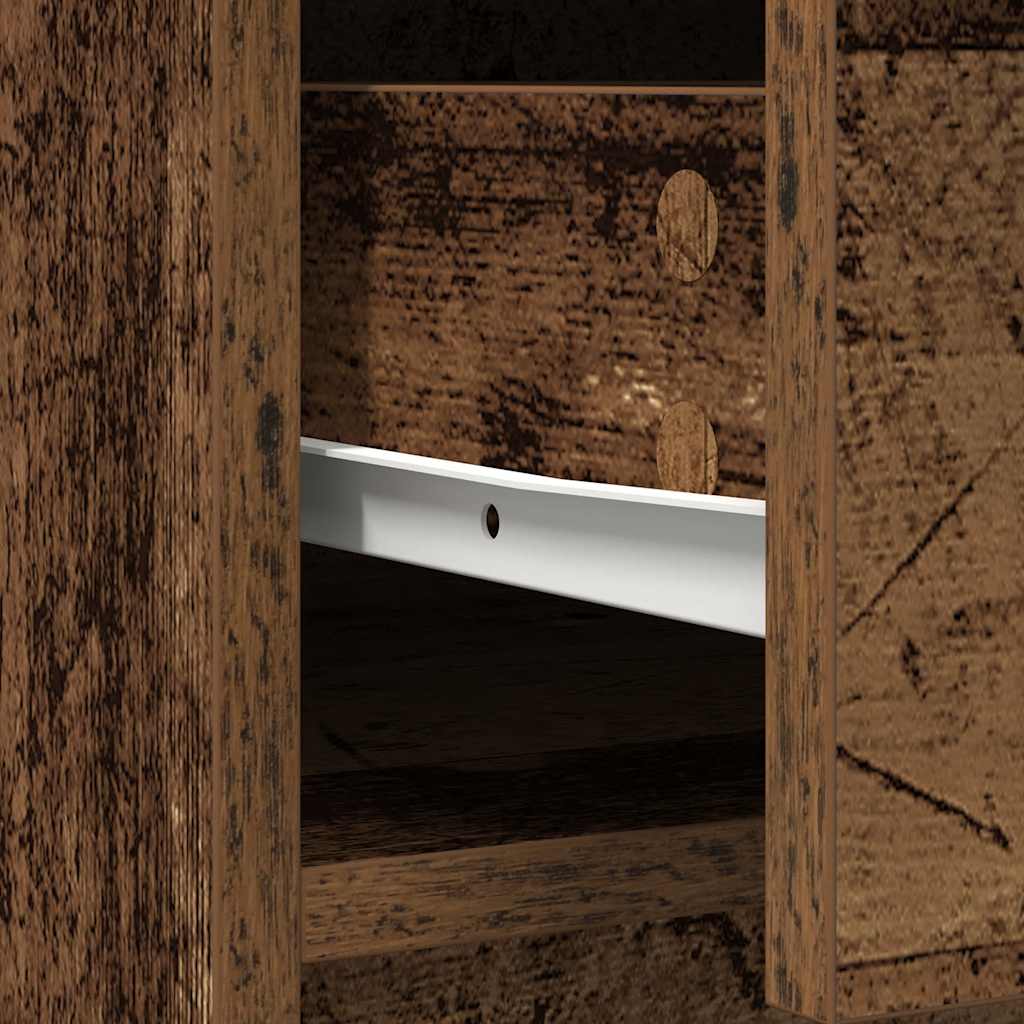 Skänk Åldrat Trä med lådor och dörrar 73x31x90 cm