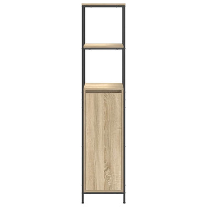 Badrumsunderskåp med hyllor Sonoma Ek 36x35x165 cm