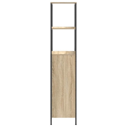 Badrumsunderskåp med hyllor Sonoma Ek 36x35x165 cm