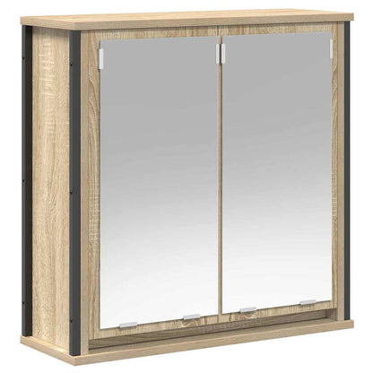 Badrumsmöbelset 5 pcs Sonoma ek och svart 36 x 35 x 165 cm