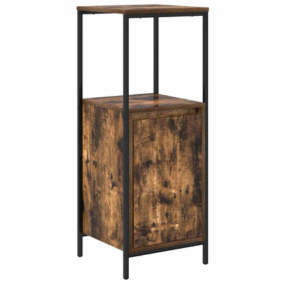 Badrumsmöbelset 3 pcs Rökt ek och svart 36 x 35 x 165 cm