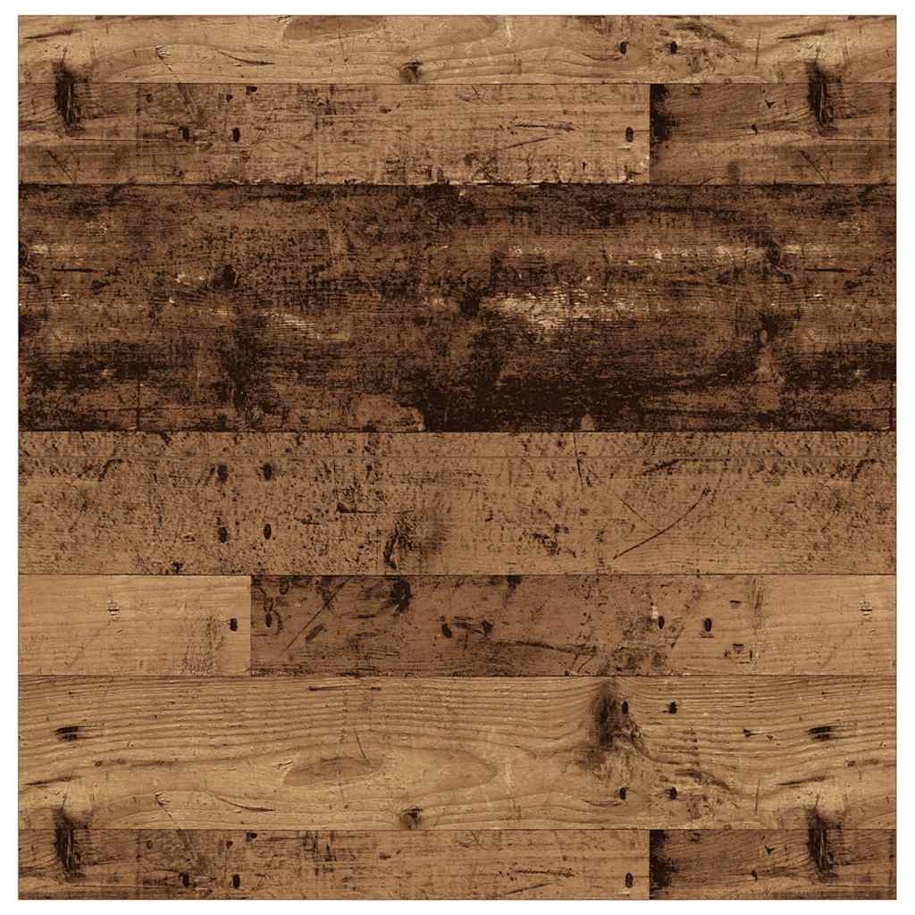 Soffbord Åldrat Trä med lådor 100x100x40 cm