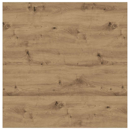 Soffbord Artisan Ek med lådor hantverksmässig Ek 100x100x40 cm