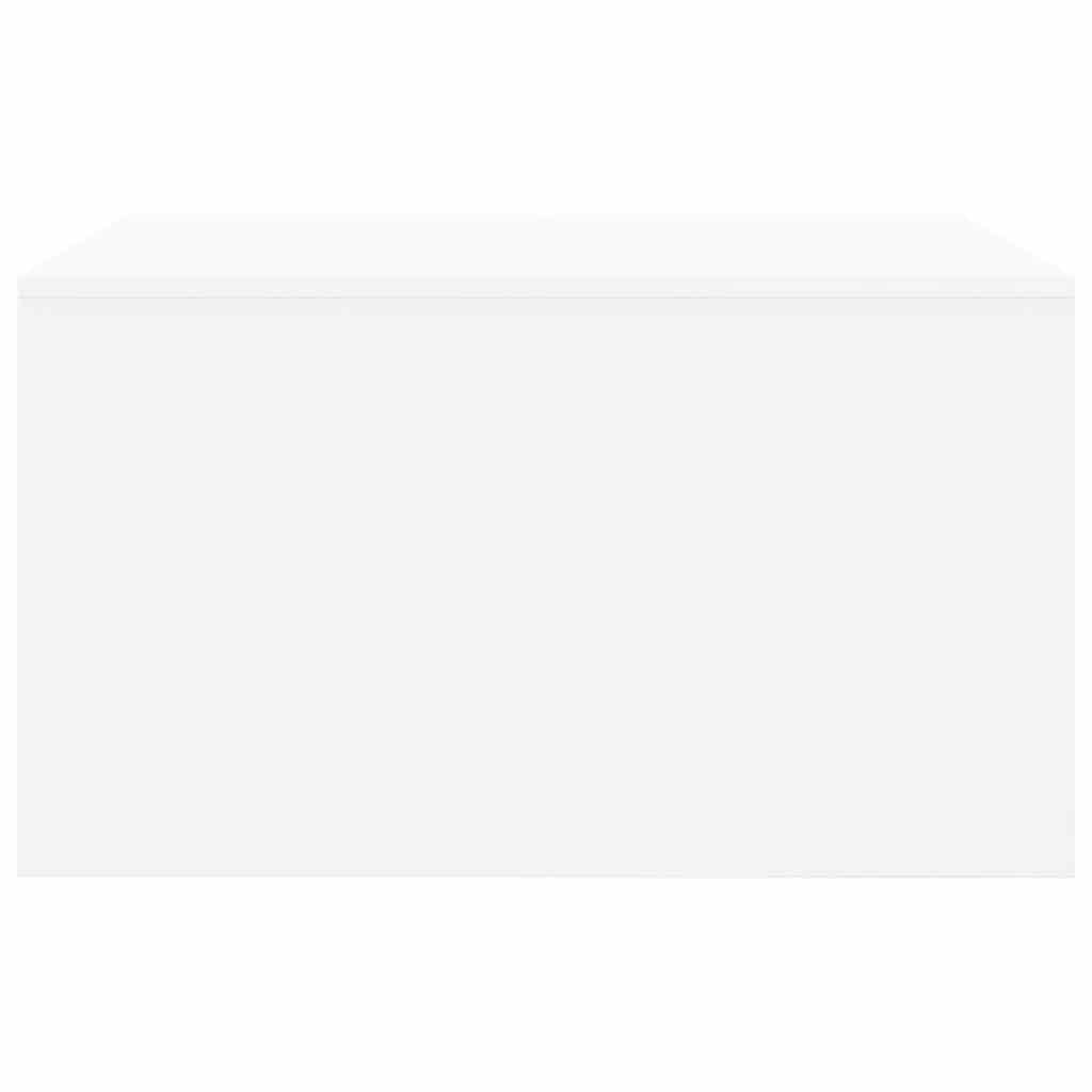 Soffbord Vit med lådor 70,5x70x40 cm