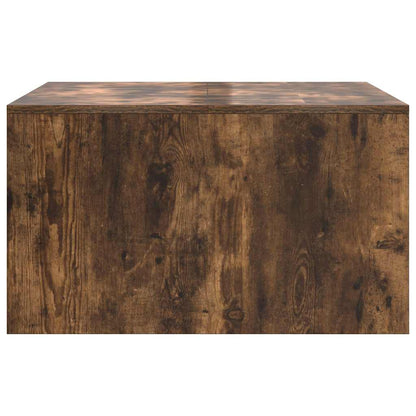 Soffbord Rökfärgad Ek med lådor 70,5x70x40 cm