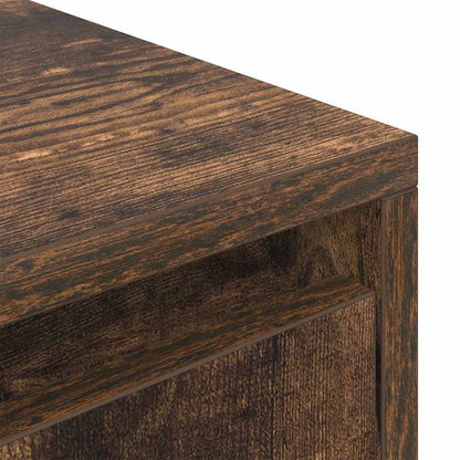 TV-Möbel Rökfärgad Ek TV-Bänk 188,5x41x50 cm