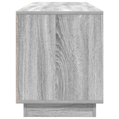 TV-Möbel Sonoma Grå TV-Bänk LED-lampor 160,5x41x50 cm