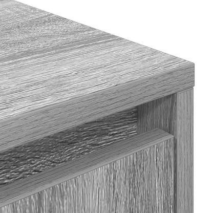 TV-Möbel Sonoma Grå TV-Bänk LED-lampor 160,5x41x50 cm