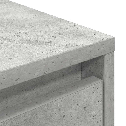 TV-Möbel Betonggrå TV-Bänk LED-lampor 193,5x41x50 cm