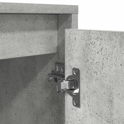 TV-Möbel Betonggrå TV-Bänk LED-lampor 193,5x41x50 cm