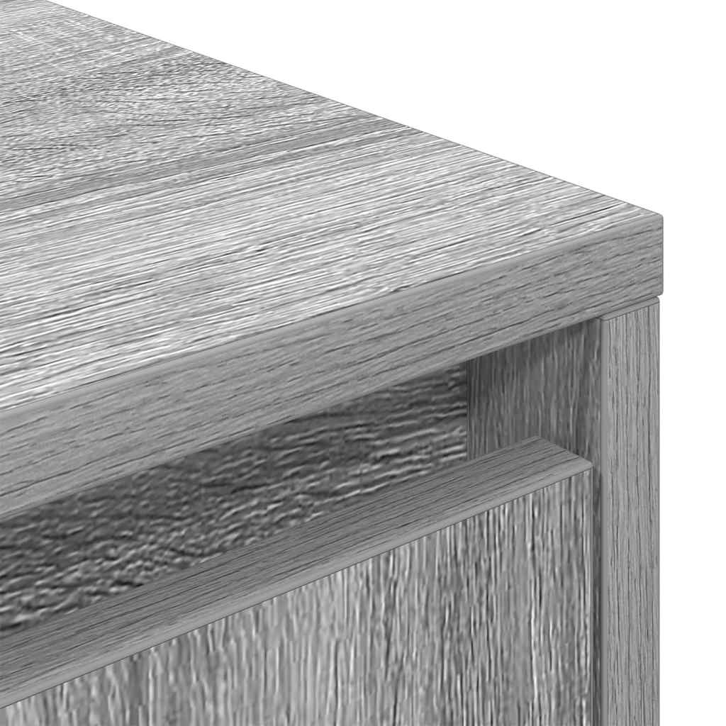 TV-Möbel Sonoma Grå TV-Bänk LED-lampor 193,5x41x50 cm