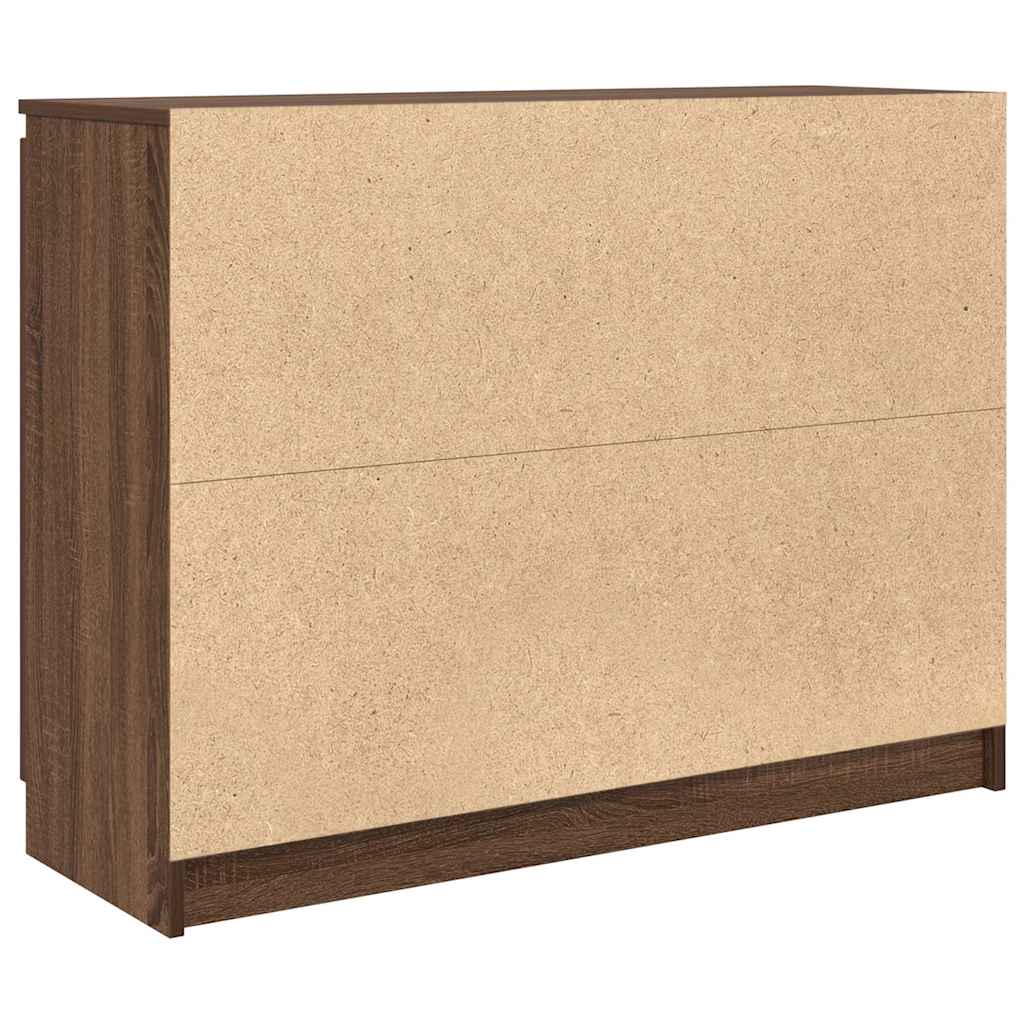 Skänk Brun Ek med lådor 100,5x35x76 cm