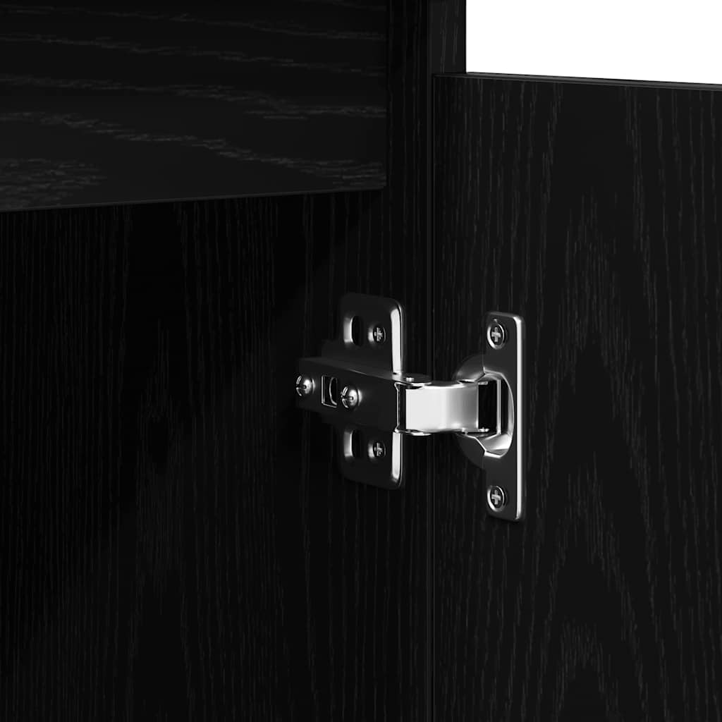 Skänk Svart Ek med lådor 100,5x35x98,5 cm