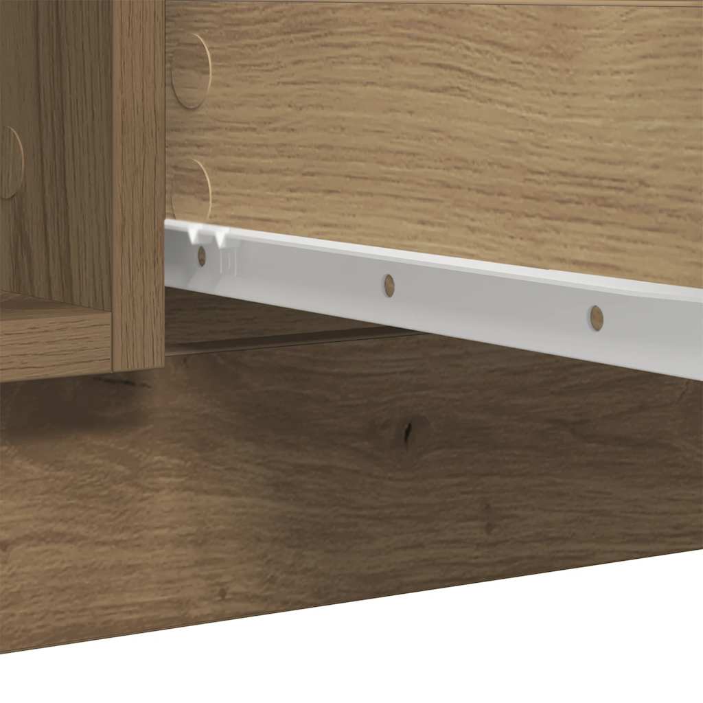 Skänk Brun Ek med lådor 100,5x35x98,5 cm