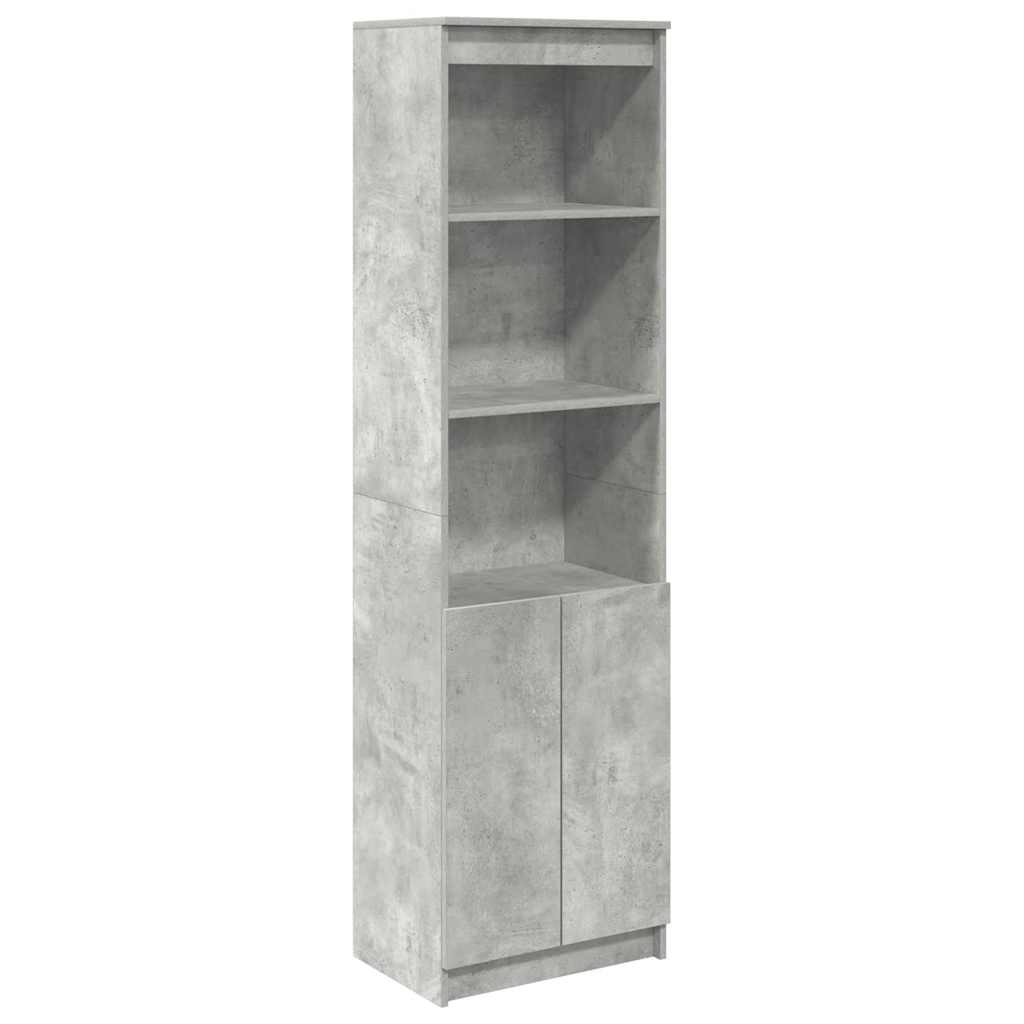 Skåp Betonggrå 50x35x180 cm
