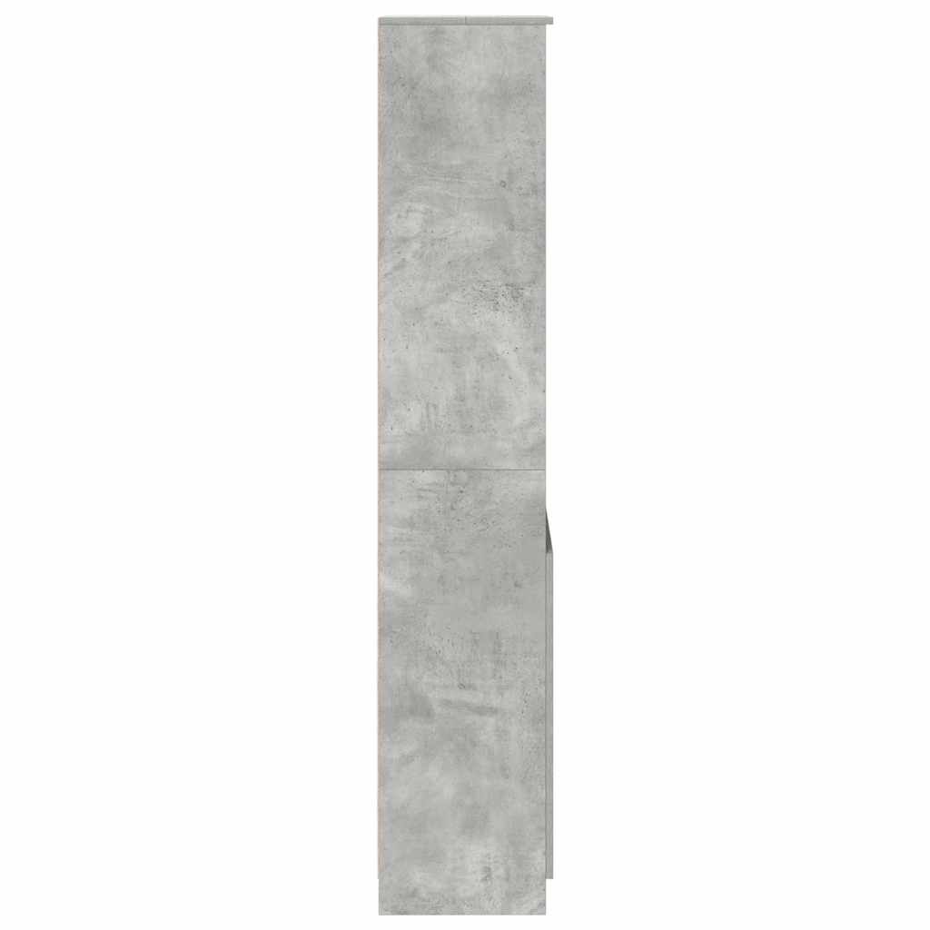 Skåp Betonggrå 50x35x180 cm