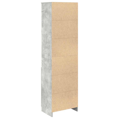 Skåp Betonggrå 50x35x180 cm