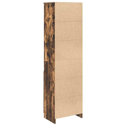 Skåp Rökfärgad Ek 50x35x180 cm