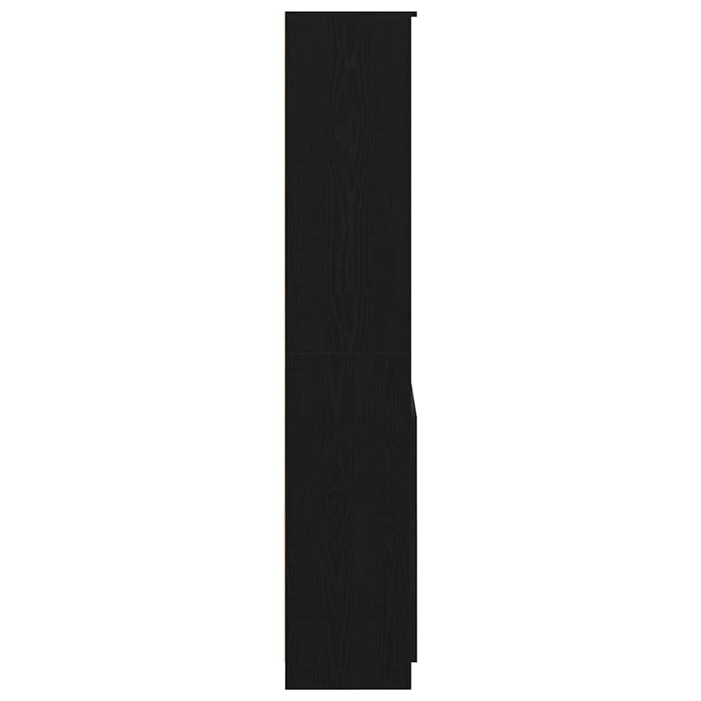 Skåp Svart Ek 70x35x180 cm