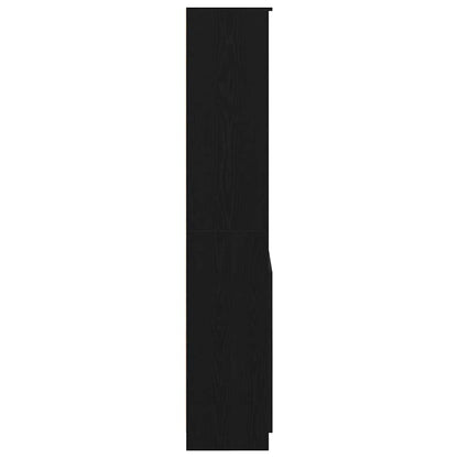 Skåp Svart Ek 70x35x180 cm