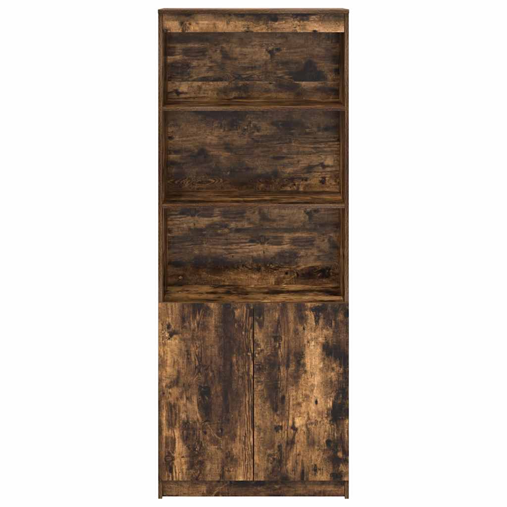 Skåp Rökfärgad Ek 70x35x180 cm