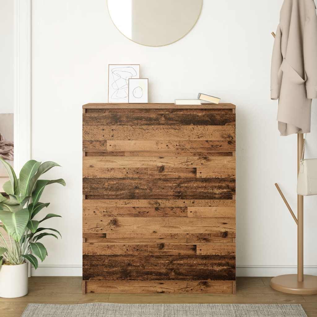 Skänk Åldrat Trä 80x35x99 cm