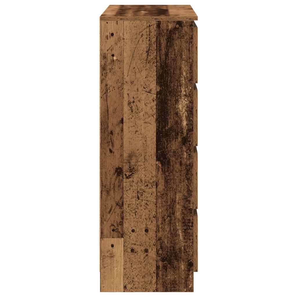 Skänk Åldrat Trä 80x35x99 cm