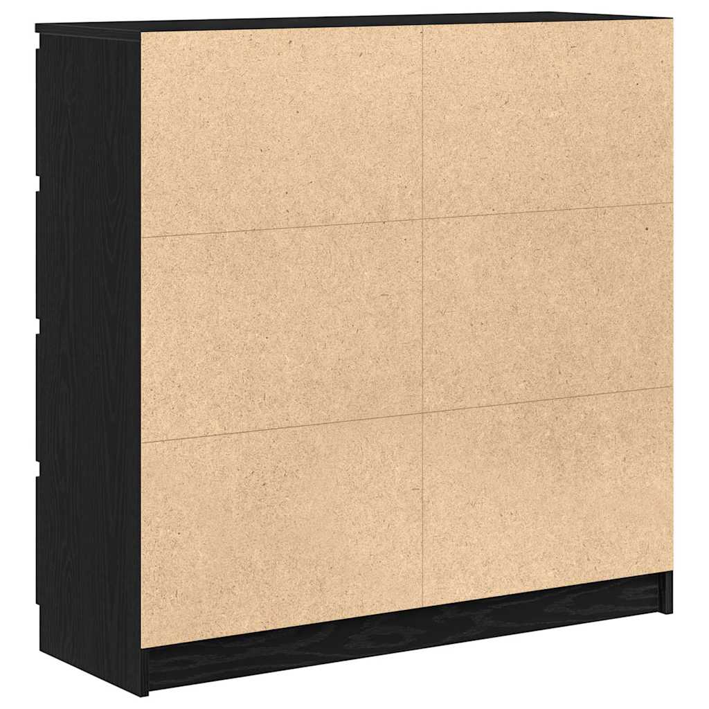 Skänk Svart Ek 100x35x99 cm