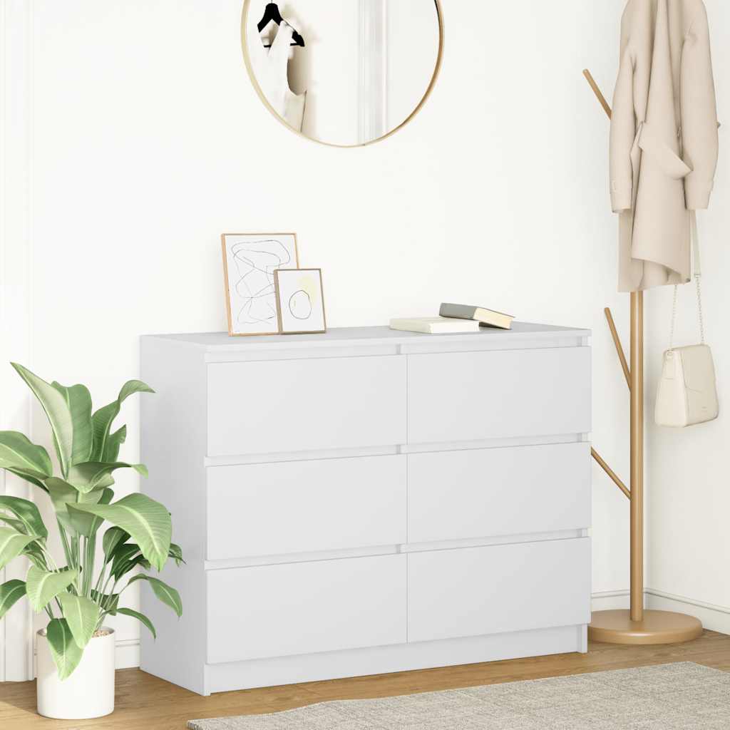Skänk Vit 100x35x76 cm