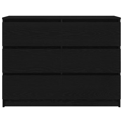 Skänk Svart Ek 100x35x76 cm