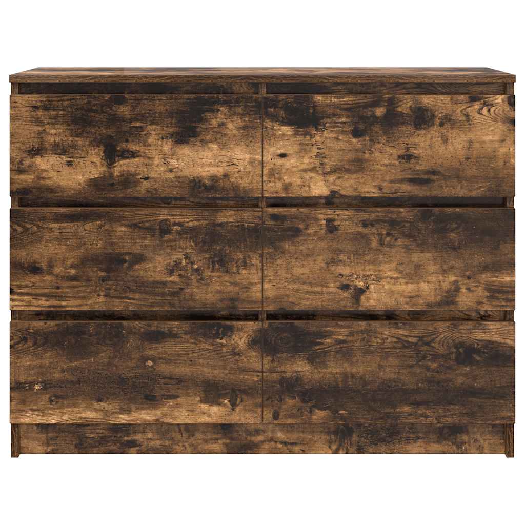 Skänk Rökfärgad Ek 100x35x76 cm