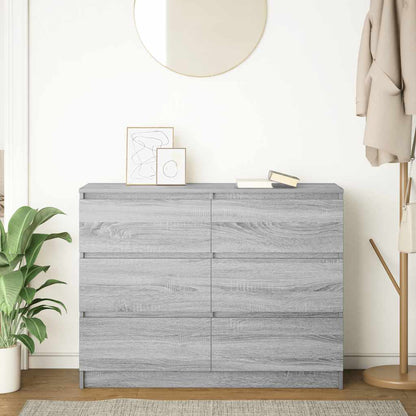 Byrå Sonoma Grå 100x35x76 cm
