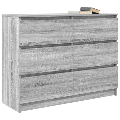 Byrå Sonoma Grå 100x35x76 cm