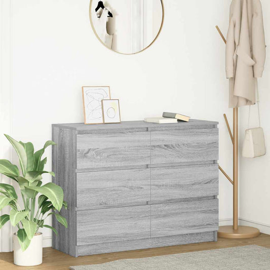 Byrå Sonoma Grå 100x35x76 cm