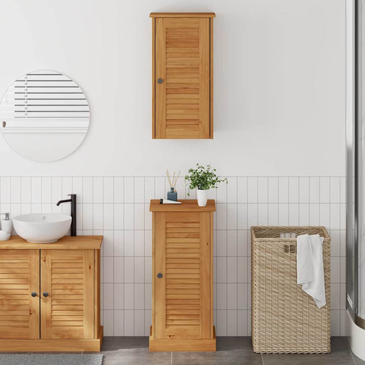 Badrumsmöbelset VIGO 2 pcs Brun och Honung brun 37 x 34 x 80 cm